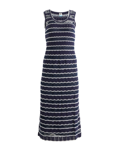 M Missoni Midi Dresses In Dark Blue