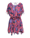 Isabel Marant Woman Mini Dress Purple Size 8 Silk In Purple