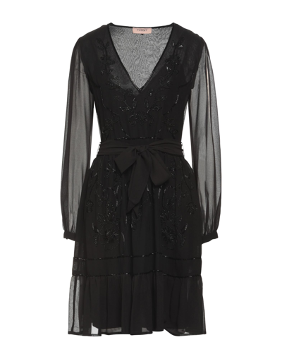 Twinset Short Dresses In Black