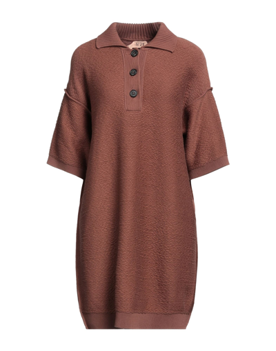 Ndegree21 Short Dresses In Brown
