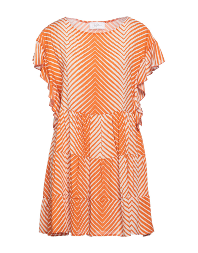 Soallure Short Dresses In Orange