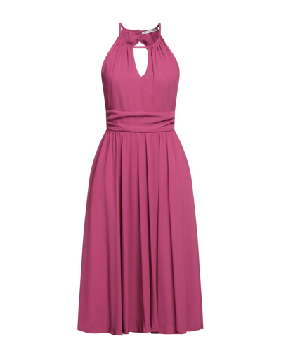 Biancoghiaccio Midi Dresses In Purple
