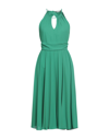 Biancoghiaccio Midi Dresses In Green