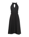 Biancoghiaccio Midi Dresses In Black