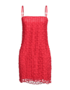 GIVENCHY GIVENCHY WOMAN MINI DRESS RED SIZE 8 VISCOSE, POLYESTER