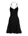 Alexander Mcqueen Woman Midi Dress Black Size M Viscose, Polyester, Polyamide, Elastane In Black