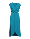 Biancoghiaccio Midi Dresses In Blue