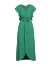 Biancoghiaccio Midi Dresses In Green