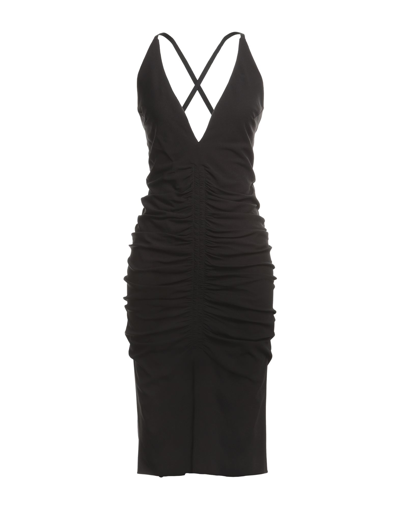 Tom Ford Woman Midi Dress Black Size 2 Viscose, Elastane