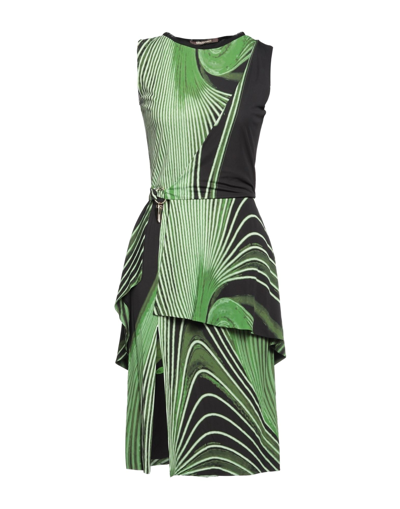 Roberto Cavalli Short Dresses In Green
