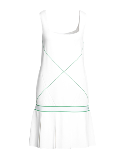 Bottega Veneta Sleeveless Square Neck X-stitching Tennis Dress In White