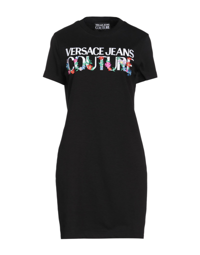 Versace Jeans Couture Short Dresses In Black