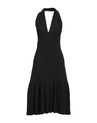 Msgm Midi Dresses In Black