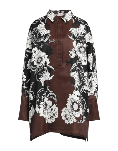 Valentino Short Dresses In Brown