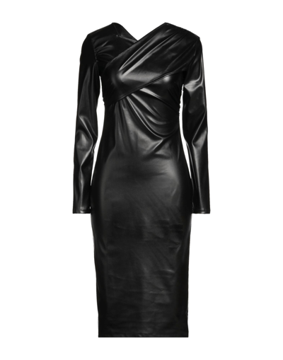 Patrizia Pepe Midi Dresses In Black