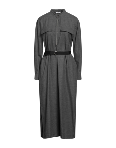 Peserico Midi Dresses In Grey