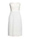 Elisabetta Franchi Midi Dresses In White
