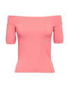 Alexander Mcqueen Woman Sweater Salmon Pink Size S Viscose, Polyester