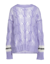 PALM ANGELS PALM ANGELS WOMAN SWEATER LILAC SIZE L MOHAIR WOOL, POLYAMIDE, WOOL