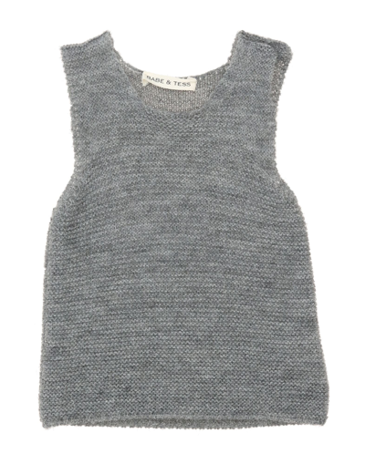 Babe And Tess Babies' Sweaters In Grey