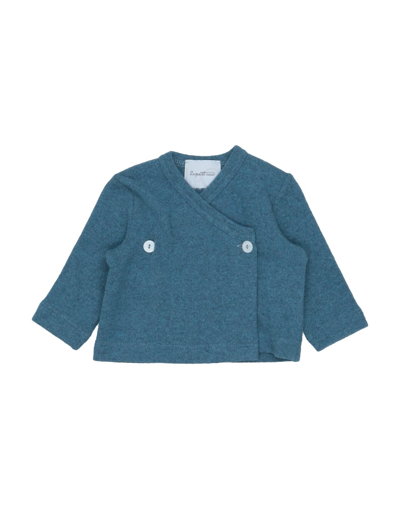 Le Petit Coco Kids' Cardigans In Blue