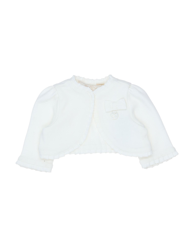 Mayoral Kids' Wrap Cardigans In White