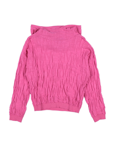 Emporio Armani Kids' Sweaters In Fuchsia