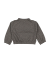 Zhoe & Tobiah Toddler Girl Turtleneck Charcoal Size 6 Cotton, Acrylic, Polyamide, Polyester, Elastan In Grey