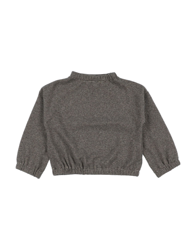Zhoe & Tobiah Babies'  Toddler Girl Turtleneck Charcoal Size 6 Cotton, Acrylic, Polyamide, Polyester, Elastan In Grey