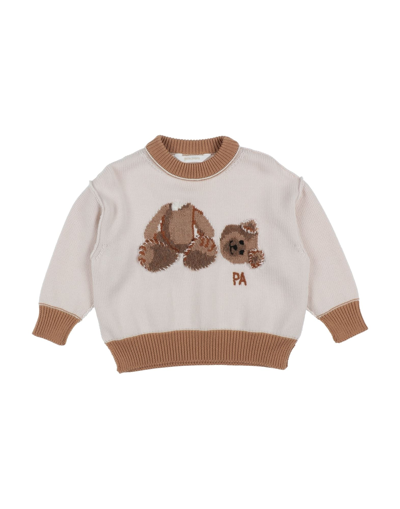 Palm Angels Kids' Sweaters In White