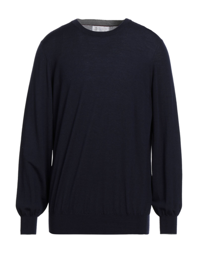 Brunello Cucinelli Sweaters In Dark Blue