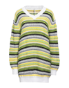 AIMO RICHLY AIMO RICHLY WOMAN SWEATER YELLOW SIZE M COTTON, LINEN, POLYESTER