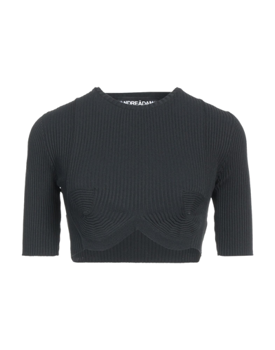 Adamo Andrea Adamo Sweaters In Black