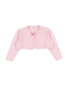 DOLCE & GABBANA DOLCE & GABBANA NEWBORN GIRL WRAP CARDIGANS PINK SIZE 3 CASHMERE