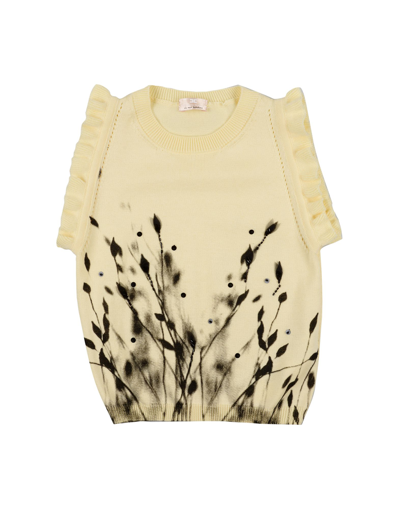 Elisabetta Franchi Kids' Sweaters In Yellow