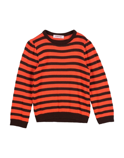 Kontatto Kids' Sweaters In Orange