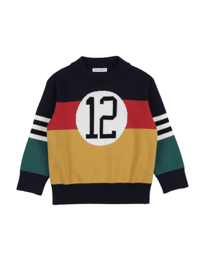 Dolce & Gabbana Babies' Sweaters In Dark Blue