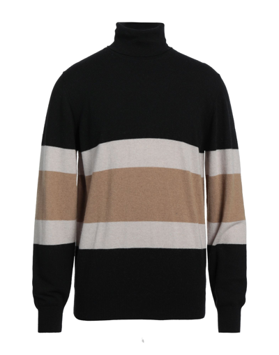 Alpha Studio Turtlenecks In Black