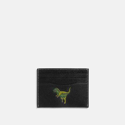 Coach Card Case With Rexy In Black