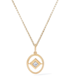 ANNOUSHKA YELLOW GOLD AND DIAMOND BIRTHSTONE NECKLACE