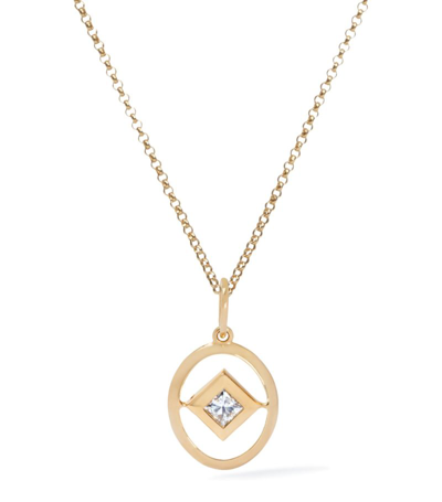 Annoushka Yellow Gold And Diamond Birthstone Necklace