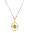 ANNOUSHKA YELLOW GOLD AND PERIDOT BIRTHSTONE NECKLACE