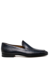 MAGNANNI LEATHER SLIP-ON LOAFERS
