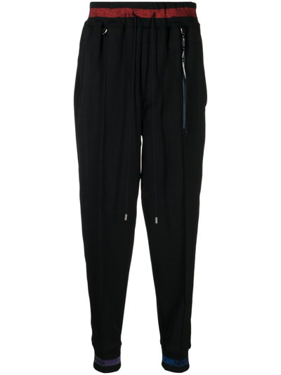 Mastermind Japan Stripe-detail Track Pants In Black