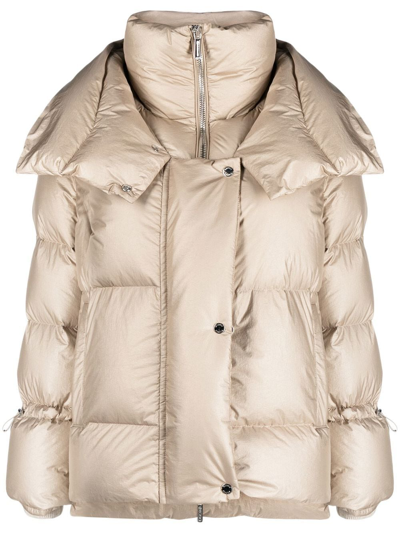 Moorer Madeira Down Puffer Jacket In Brown