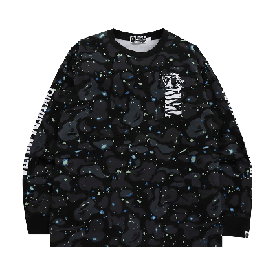 Pre-owned Bape Space Camo Tiger Long-sleeve Tee 'black'