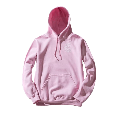 Pre-owned Anti Social Social Club Know You Better Hoodie 'pink'