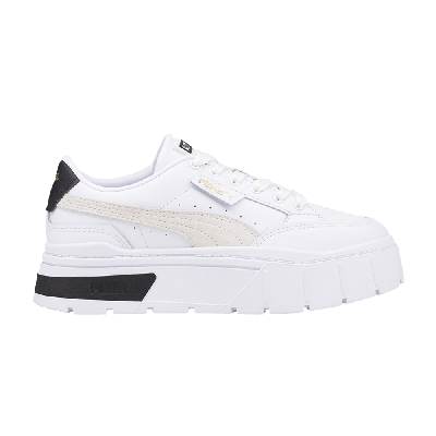 Pre-owned Puma Wmns Mayze Stack 'white Vaporous Grey'