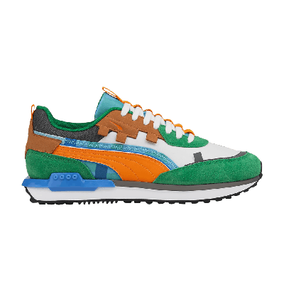 Pre-owned Puma Minecraft X City Rider 'grass Block' In Green