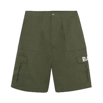 Pre-owned Bape 6 Pocket Wide Fit Shorts 'olive Drab' In Green